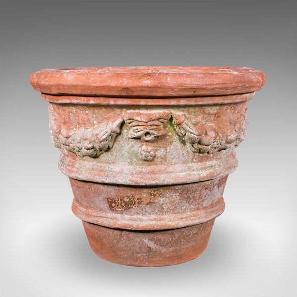 Pair of Vintage Patio Jardiniere, English, Terracotta, Veranda Planter Pot, 1960