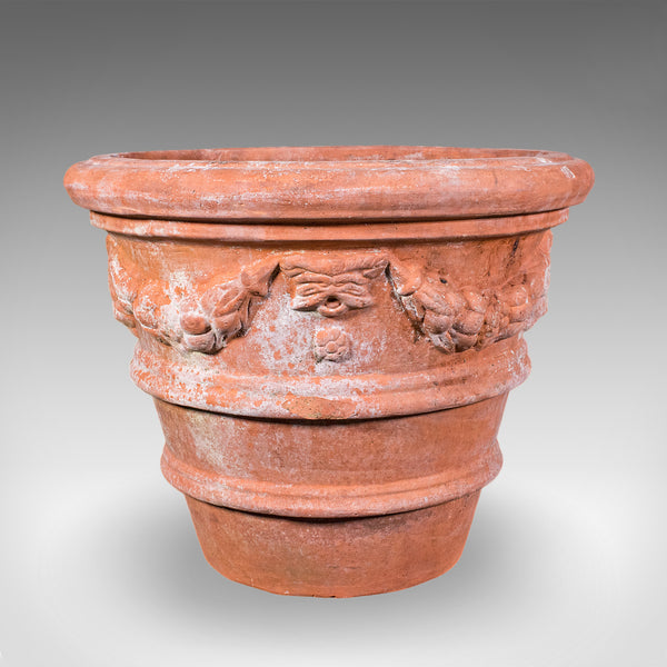 Pair of Vintage Patio Jardiniere, English, Terracotta, Veranda Planter Pot, 1960