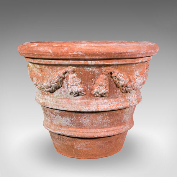 Pair of Vintage Patio Jardiniere, English, Terracotta, Veranda Planter Pot, 1960