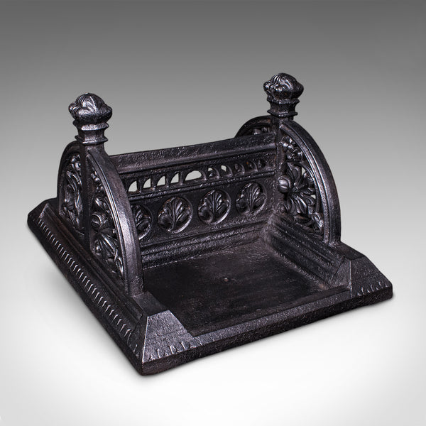 Antique Townhouse Boot Scraper, English, Cast Iron, Shoe Pull, Late Victorian