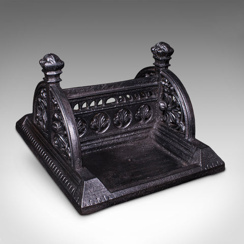 Antique Townhouse Boot Scraper, English, Cast Iron, Shoe Pull, Late Victorian