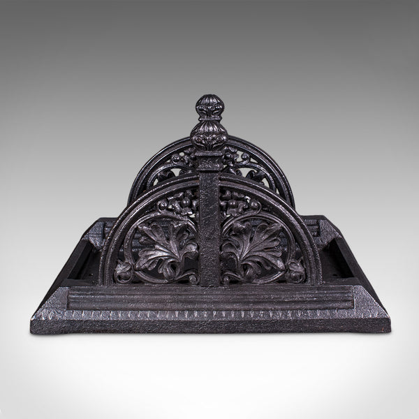 Antique Townhouse Boot Scraper, English, Cast Iron, Shoe Pull, Late Victorian