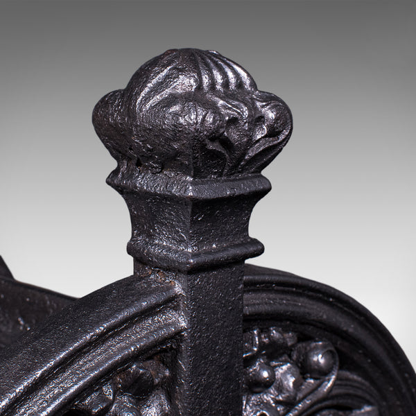 Antique Townhouse Boot Scraper, English, Cast Iron, Shoe Pull, Late Victorian