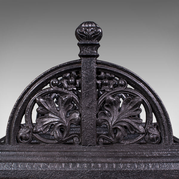 Antique Townhouse Boot Scraper, English, Cast Iron, Shoe Pull, Late Victorian