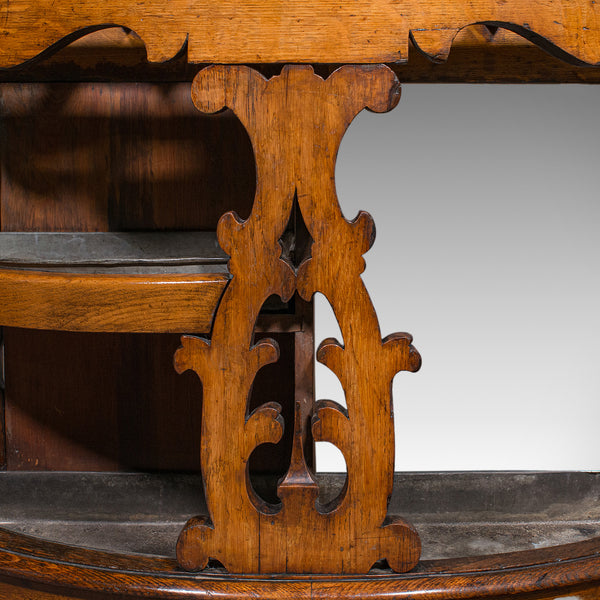 Antique Country House Hall Stand, Scottish, Demi Lune, Oak, Umbrella, Victorian