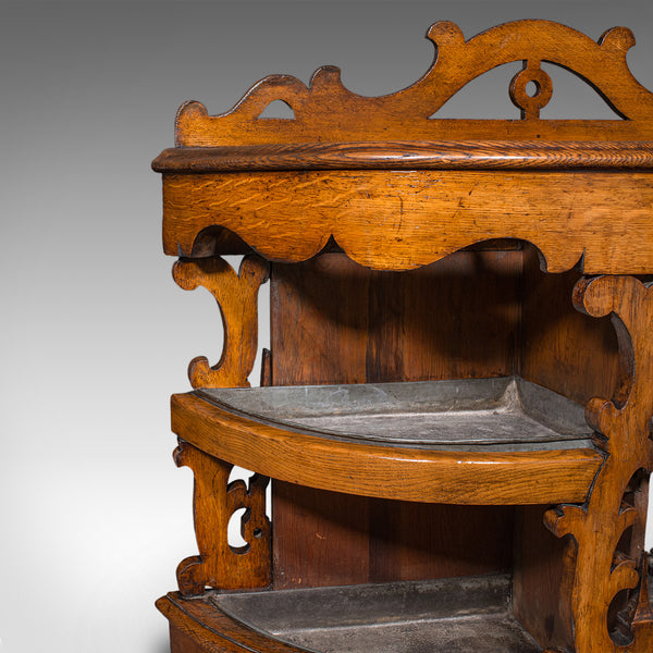 Antique Country House Hall Stand, Scottish, Demi Lune, Oak, Umbrella, Victorian