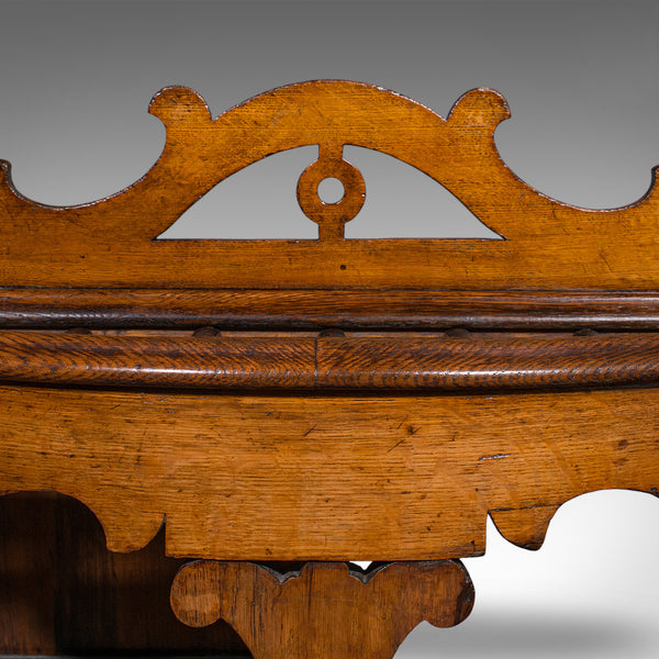 Antique Country House Hall Stand, Scottish, Demi Lune, Oak, Umbrella, Victorian