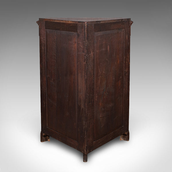 Large Antique Corner Cabinet, English, Free-standing, Cupboard, High Victorian