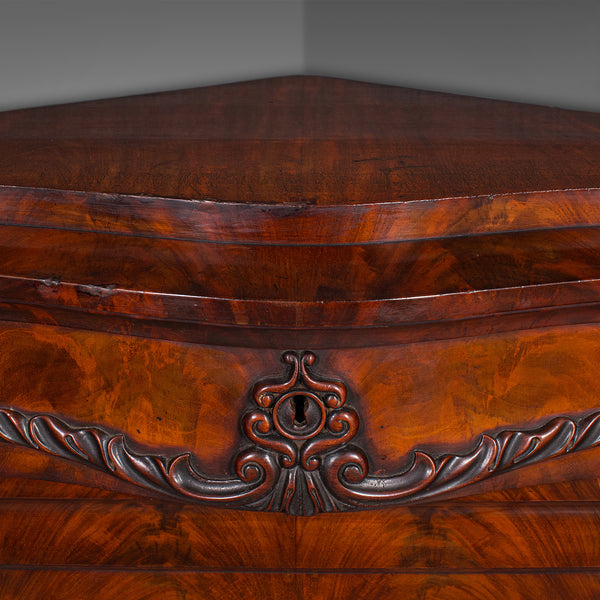 Large Antique Corner Cabinet, English, Free-standing, Cupboard, High Victorian