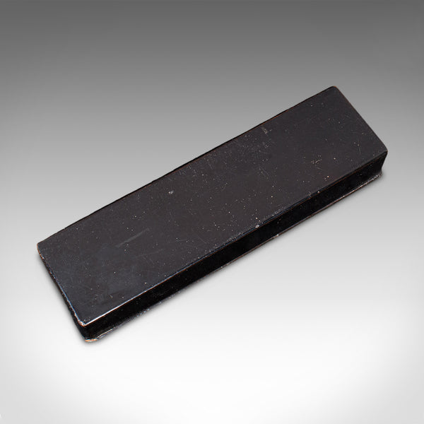 Antique Calligrapher's Pen Box, Lacquered, Quill Case, Chinoiserie, Victorian