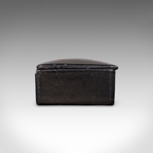 Antique Calligrapher's Pen Box, Lacquered, Quill Case, Chinoiserie, Victorian