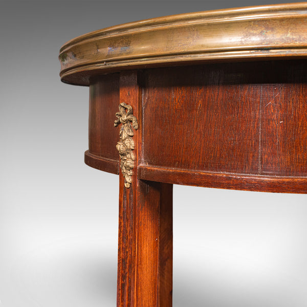 Antique Lounge Side Table, Italian, Marble, Wine, Occasional, Victorian, C.1900