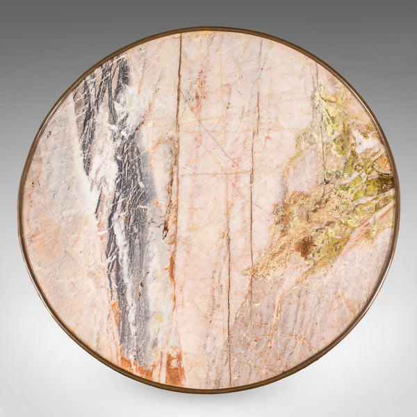 Antique Lounge Side Table, Italian, Marble, Wine, Occasional, Victorian, C.1900