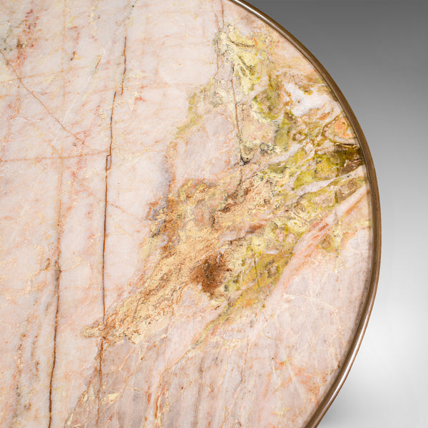 Antique Lounge Side Table, Italian, Marble, Wine, Occasional, Victorian, C.1900