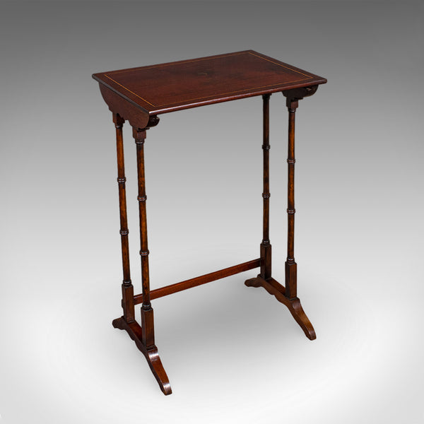 Antique Quartetto of Nesting Tables, English, Set of 4, Occasional, Edwardian