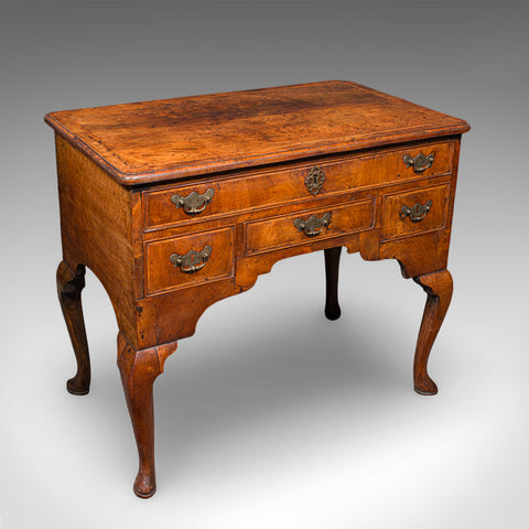 Antique Lowboy, English, Walnut, Correspondence, Scholar's Table, Georgian, 1760