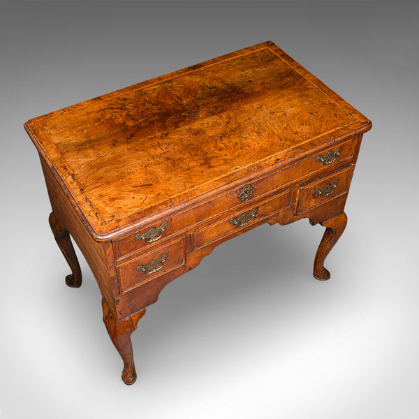 Antique Lowboy, English, Walnut, Correspondence, Scholar's Table, Georgian, 1760