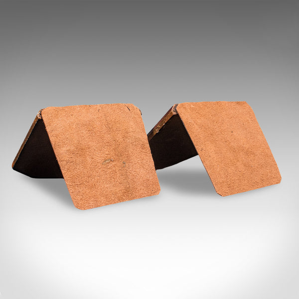 Pair of Small Vintage Renaissance Revival Bookends, Italian, Novel Rest, C.1960