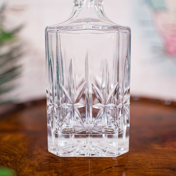 Vintage Scotch Decanter, English, Cut Glass, Whiskey, Bourbon, Spirits, C.1980
