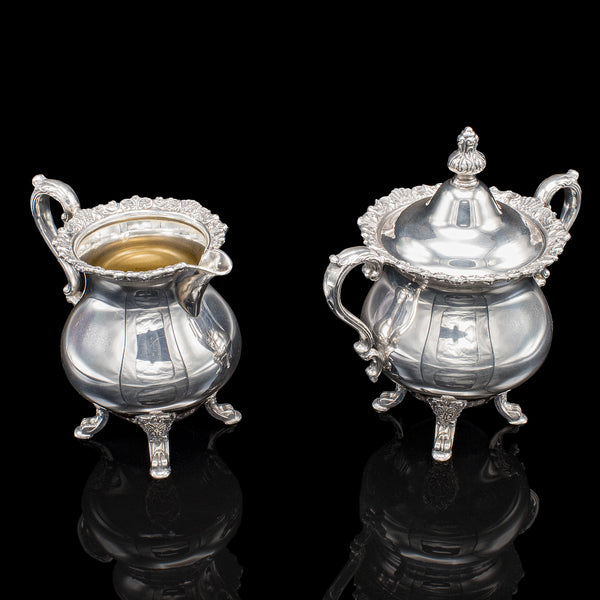 5 piece Vintage Tea Service, American, Coffee & Teapot, Creamer, Mid Century