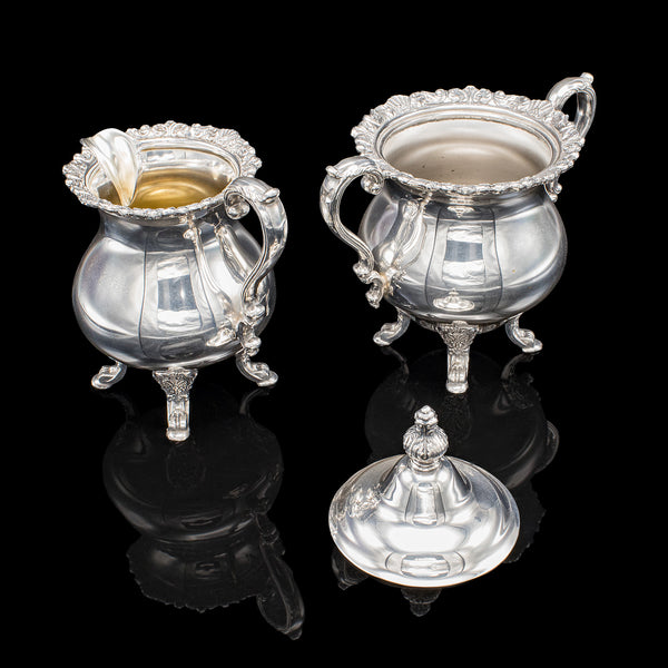 5 piece Vintage Tea Service, American, Coffee & Teapot, Creamer, Mid Century