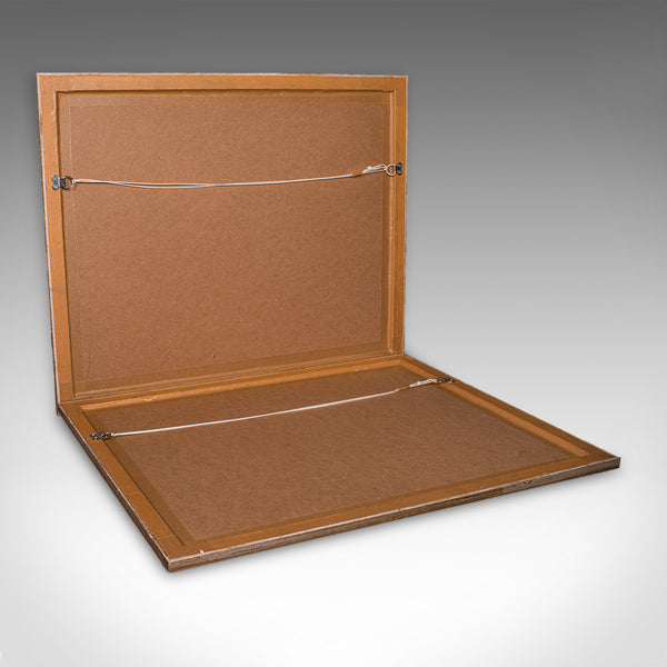 Pair of Vintage Landscape Paintings, Oriental, Watercolour, Art, Mid Century