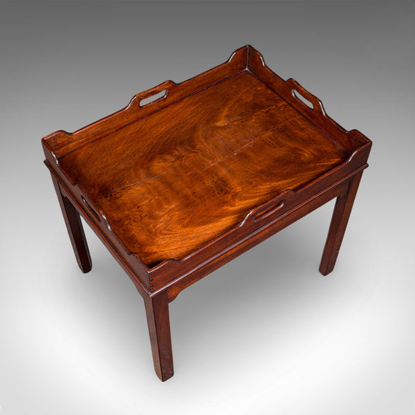 Antique Silver Presentation Tray Table, English, Side, Afternoon Tea, Victorian