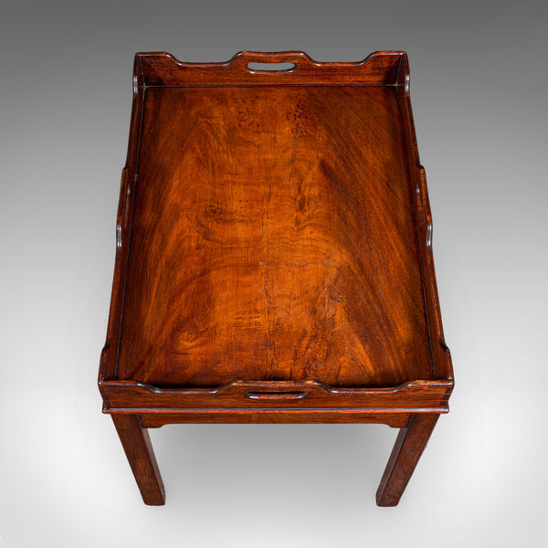 Antique Silver Presentation Tray Table, English, Side, Afternoon Tea, Victorian