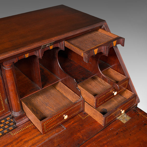 Rare Antique Barrister's Bureau, English, Fall Front Writing Cabinet, Georgian - London Fine Antiques