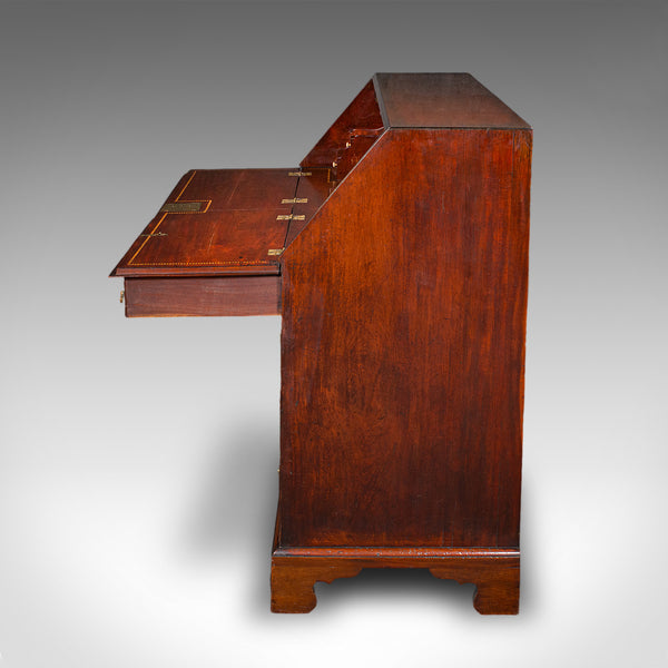 Rare Antique Barrister's Bureau, English, Fall Front Writing Cabinet, Georgian - London Fine Antiques