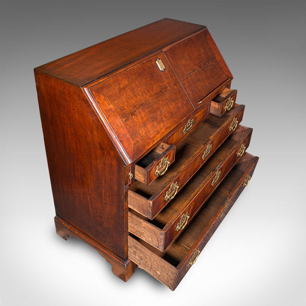 Rare Antique Barrister's Bureau, English, Fall Front Writing Cabinet, Georgian - London Fine Antiques