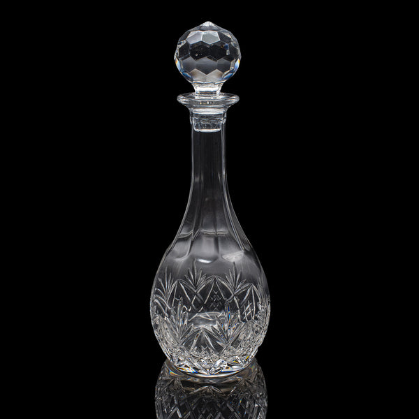 Pair of Vintage Spirit Decanters, English, Cut Glass, Liqueur Bottle, Port, Gin