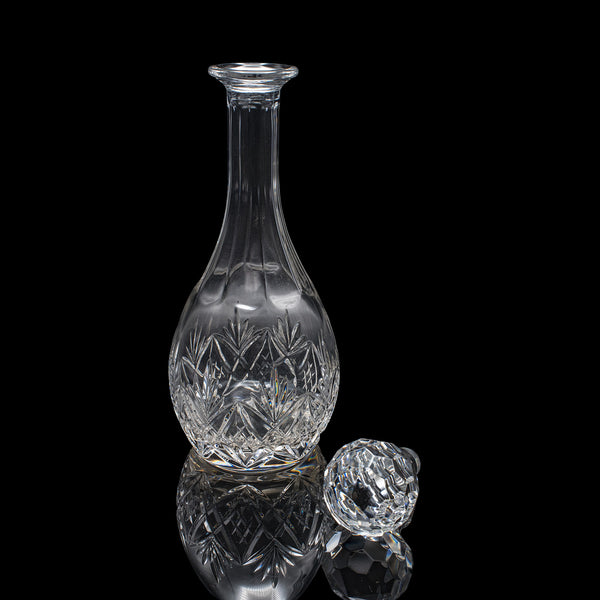 Pair of Vintage Spirit Decanters, English, Cut Glass, Liqueur Bottle, Port, Gin