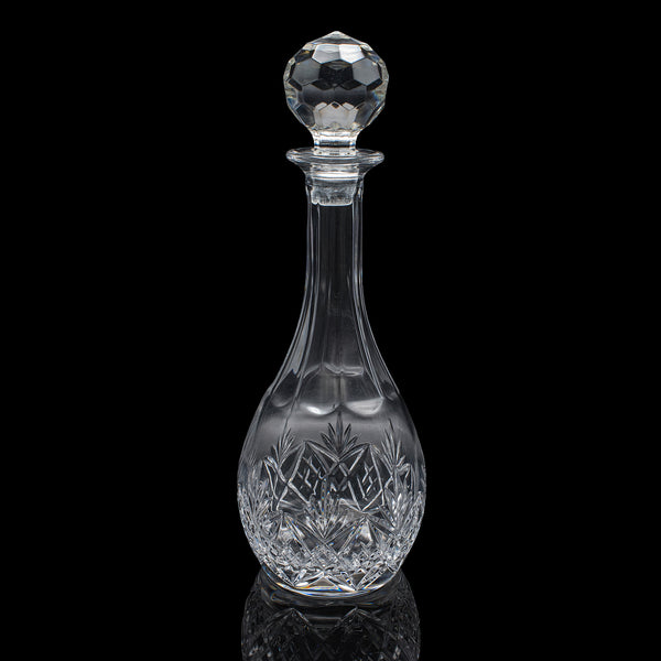 Pair of Vintage Spirit Decanters, English, Cut Glass, Liqueur Bottle, Port, Gin