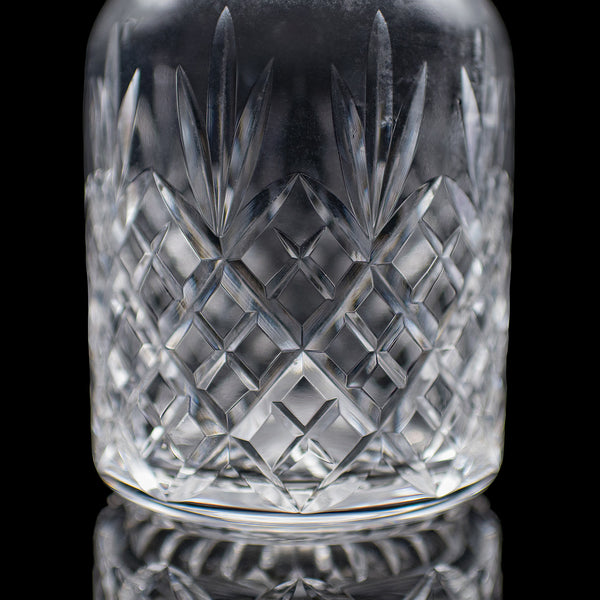 Vintage Sherry Decanter, English, Cut Glass, Spirit Bottle, Liqueur, Port, Gin