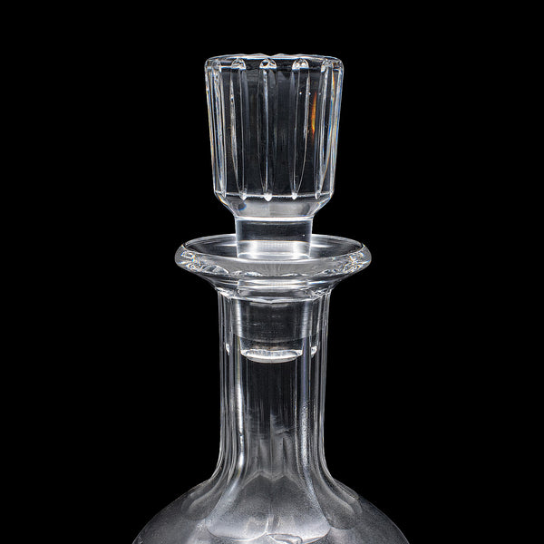 Vintage Sherry Decanter, English, Cut Glass, Spirit Bottle, Liqueur, Port, Gin