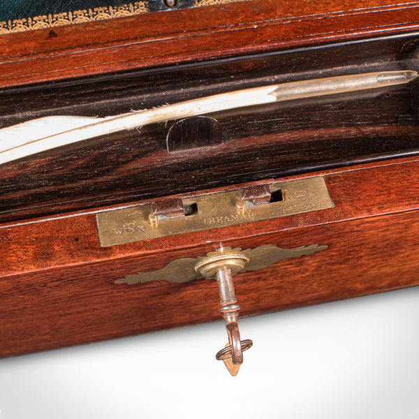 Antique Correspondence Box, Irish, Walnut, Writing Slope, Austin, William IV