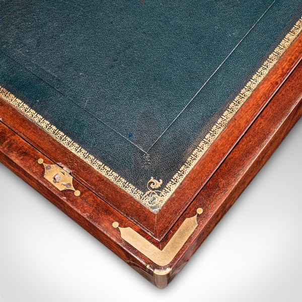 Antique Correspondence Box, Irish, Walnut, Writing Slope, Austin, William IV