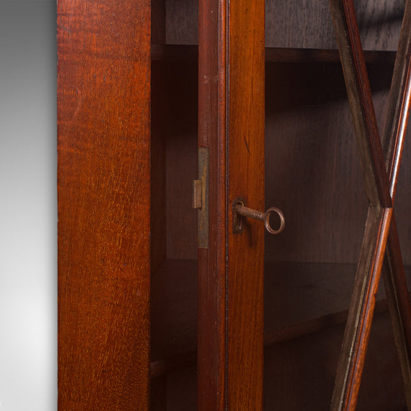 Small Antique Glazed Corner Cupboard, English, Wall Display Cabinet, Edwardian - London Fine Antiques