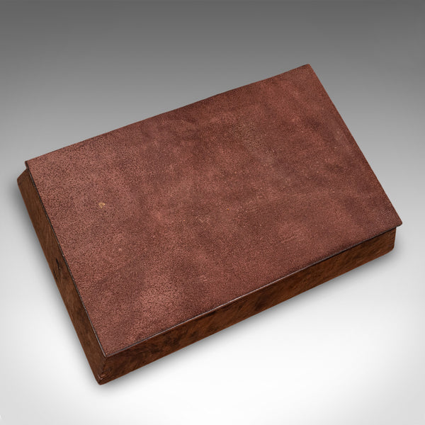 Antique Butler's Carry, English, Walnut, Country House, Work Box, Tray, Georgian