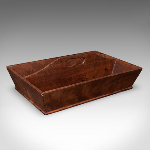 Antique Butler's Carry, English, Walnut, Country House, Work Box, Tray, Georgian