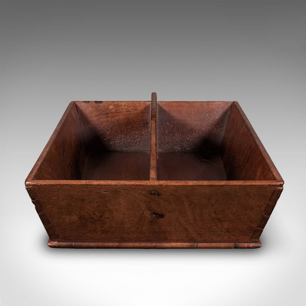 Antique Butler's Carry, English, Walnut, Country House, Work Box, Tray, Georgian