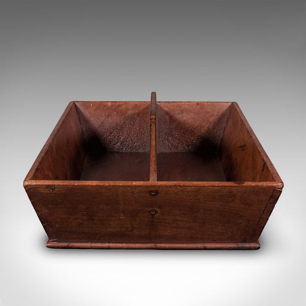 Antique Butler's Carry, English, Walnut, Country House, Work Box, Tray, Georgian