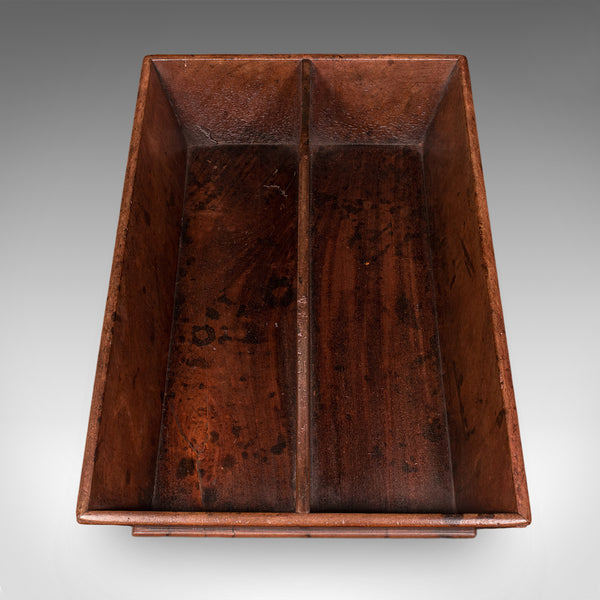 Antique Butler's Carry, English, Walnut, Country House, Work Box, Tray, Georgian