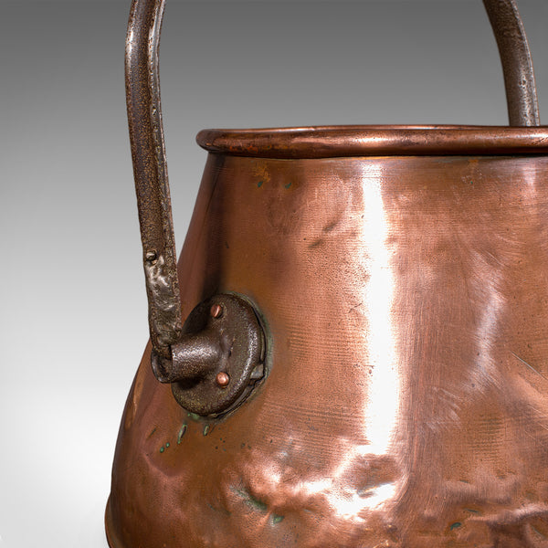 Vintage Dairy Set, English Copper, Milk Churn, Pail, Country Kitchen, Circa 1950