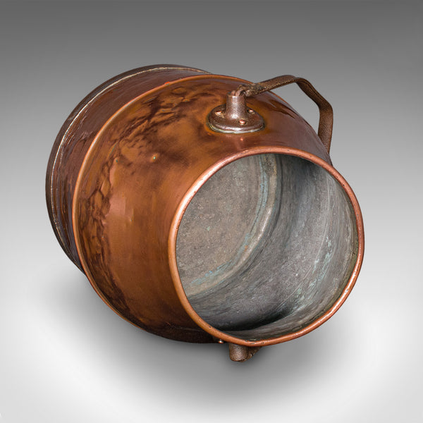Vintage Dairy Set, English Copper, Milk Churn, Pail, Country Kitchen, Circa 1950