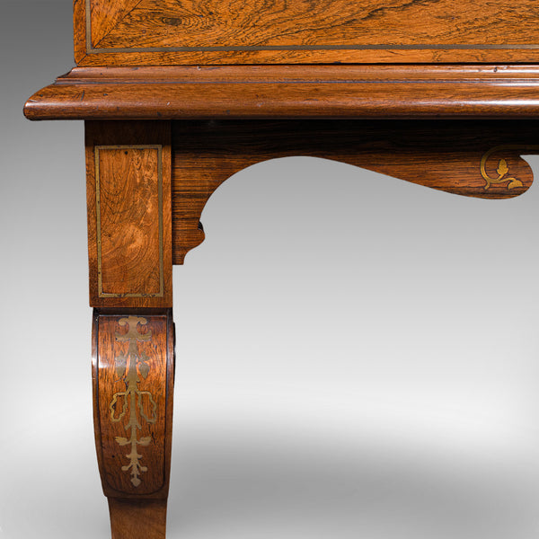 Tall Antique Display Cabinet, English, Glazed Bookcase On Stand, Regency, C.1820