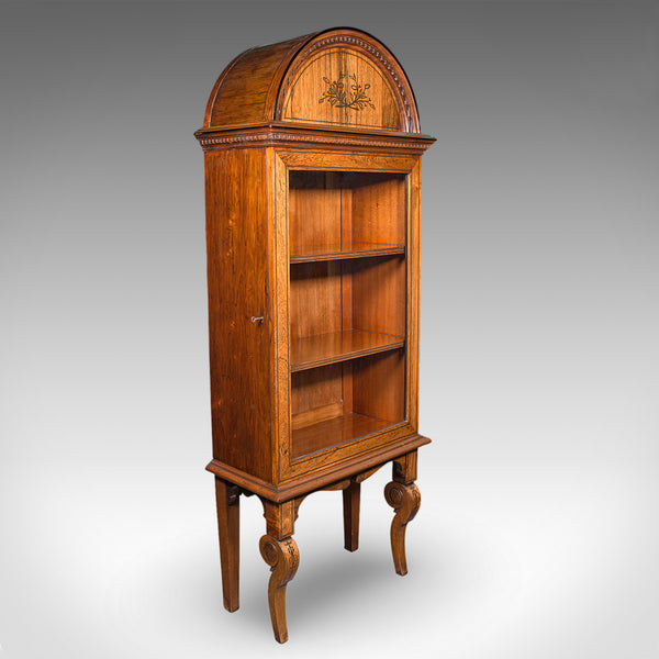 Tall Antique Display Cabinet, English, Glazed Bookcase On Stand, Regency, C.1820