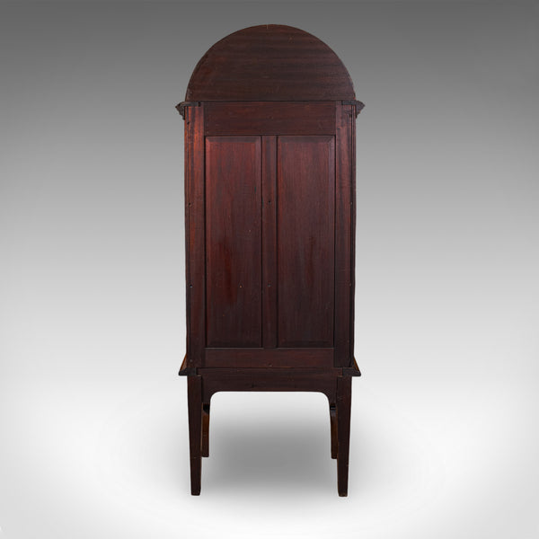 Tall Antique Display Cabinet, English, Glazed Bookcase On Stand, Regency, C.1820