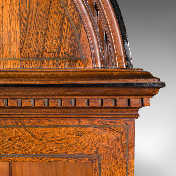 Tall Antique Display Cabinet, English, Glazed Bookcase On Stand, Regency, C.1820